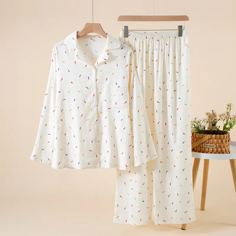 Chilli Print Cotton Pajama Set