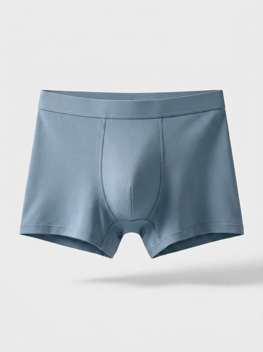 Men's Solid Blue Minimalist Boxer Briefs