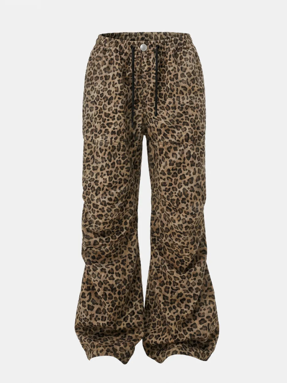 Wide-Leg Leopard Pants