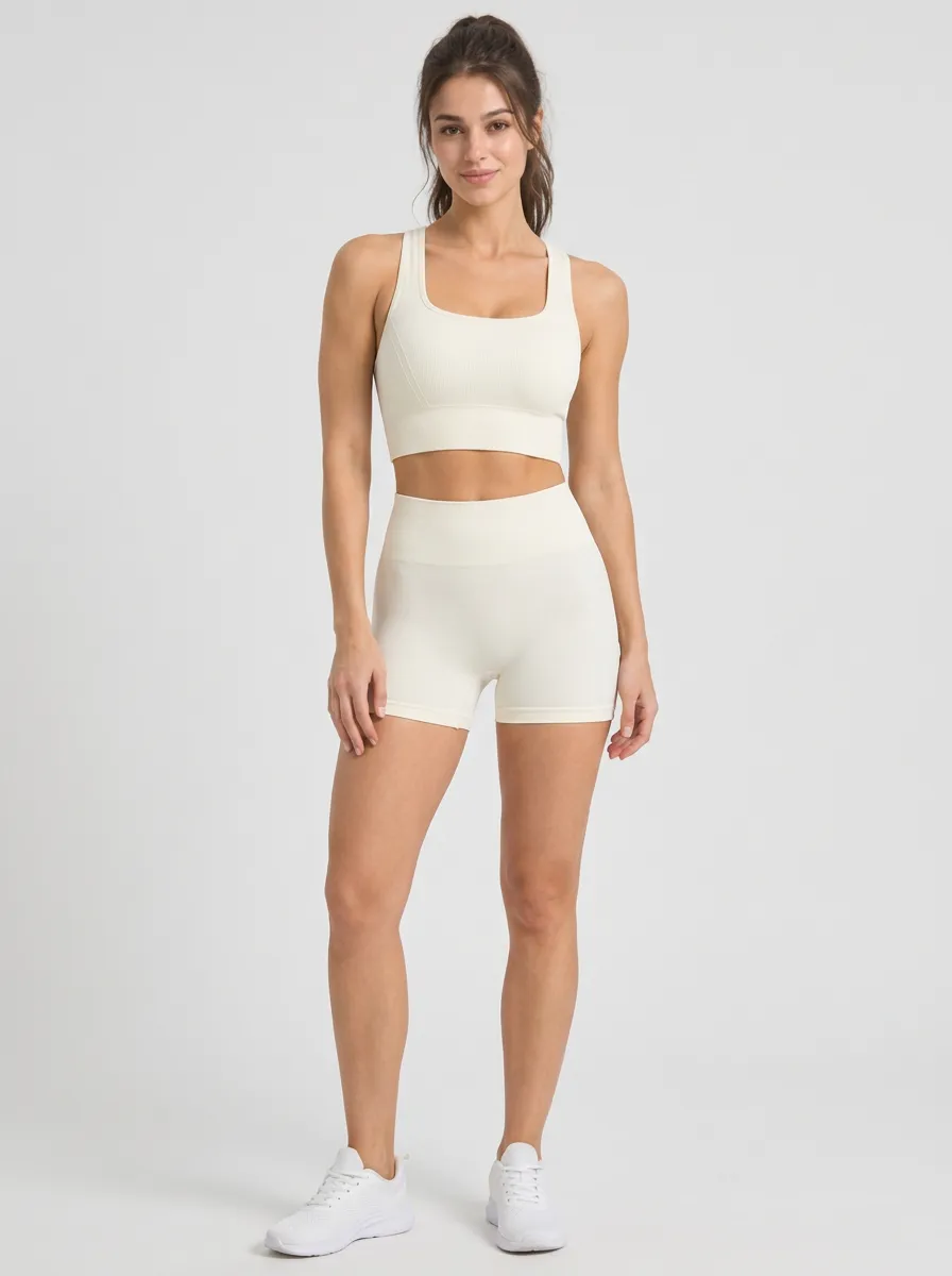Women's Studio Ribbed Seamless Sports Bra