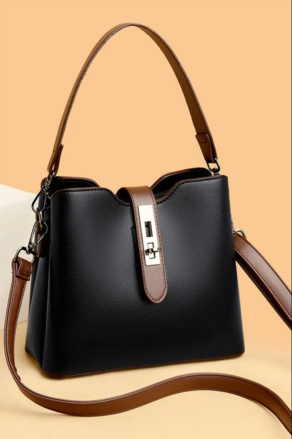 Timeless Accessory: Eco-Lined Oil-Wax Leather Bucket Bag