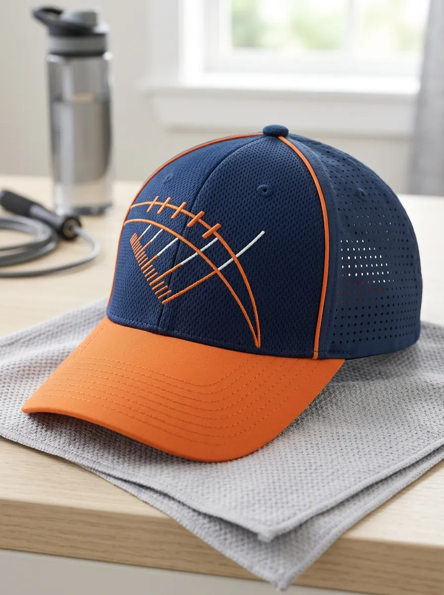 Men's Football Fan American Football Graphic Embroidered Mesh Cap