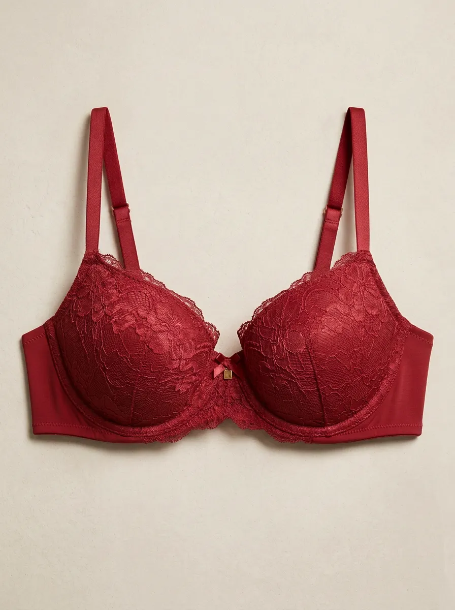 Women's Clean-Line Underwire Floral-Lace Bra