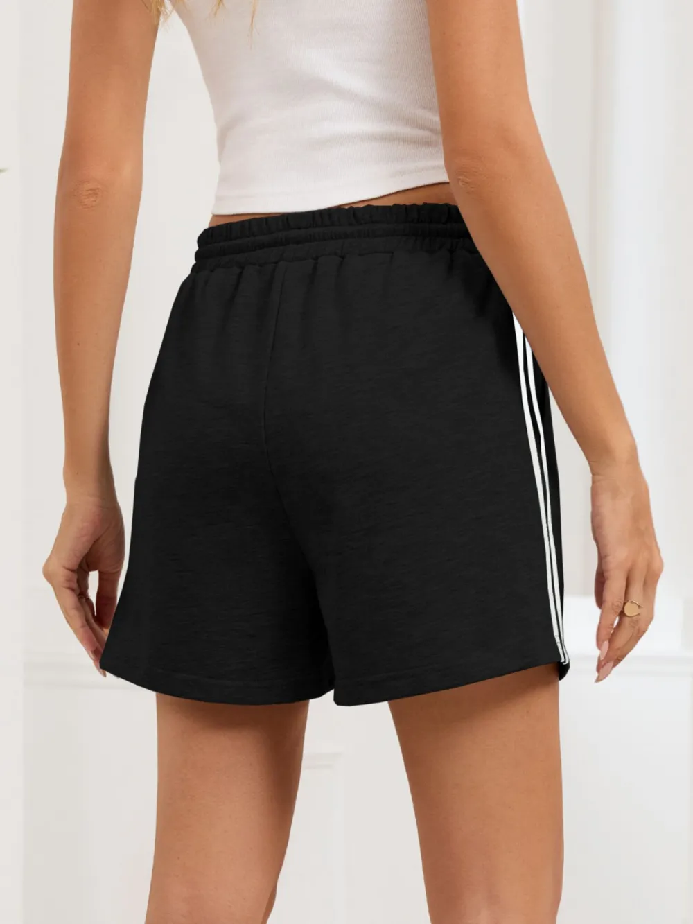 Boutique Drawstring Waist Shorts
