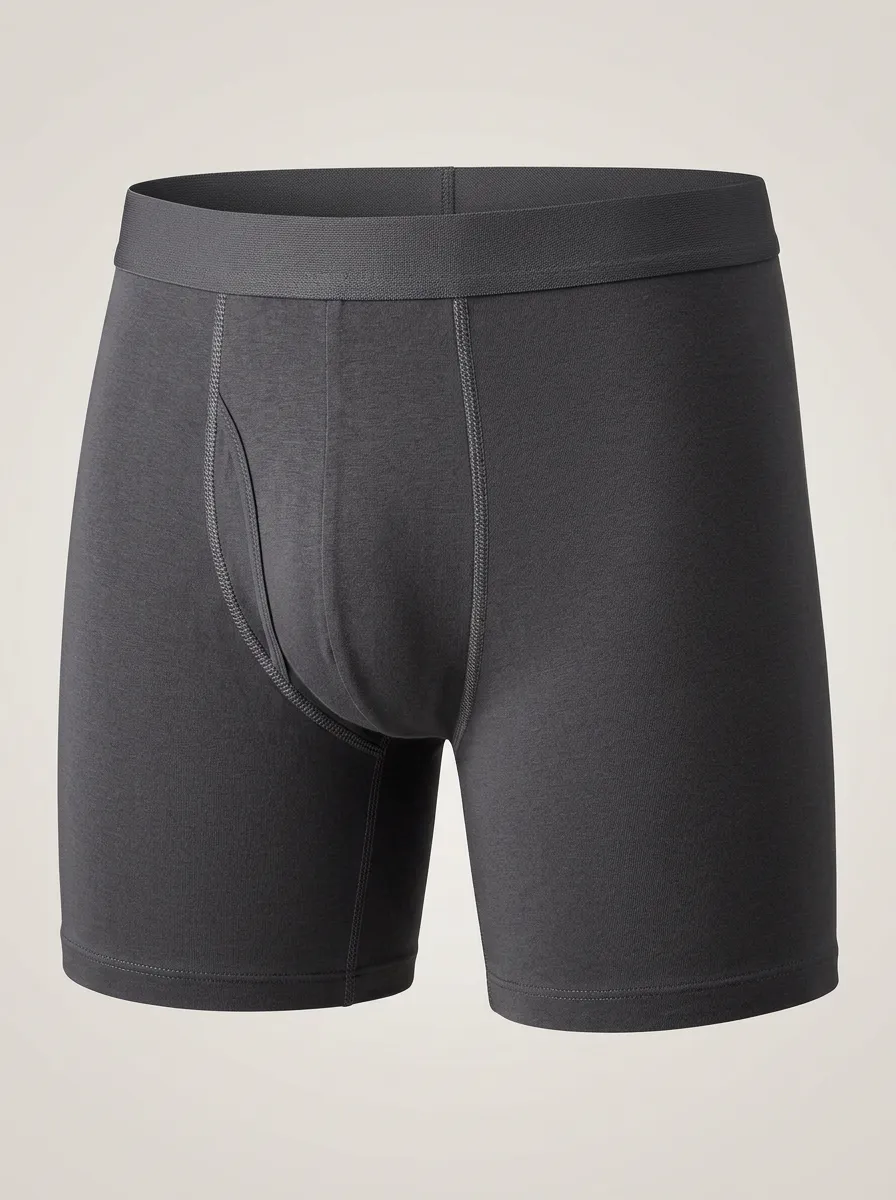 Men's Solid Contrast Waistband 3-Pack Boxer Briefs