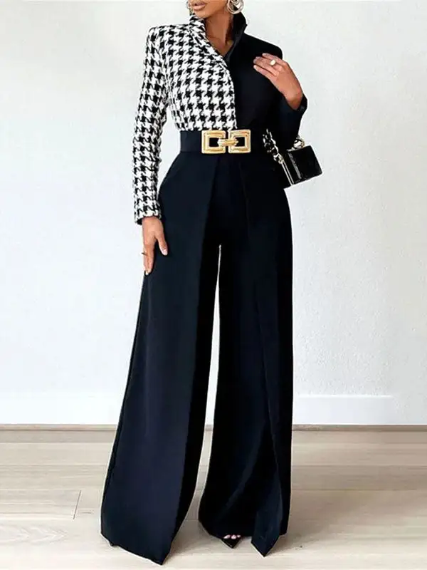 Women's Relaxed High Waist Loose Fit Pleated Pants