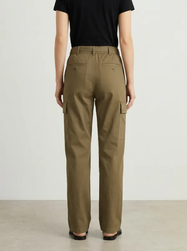 Women's Buckle-Belt Utility Cargo Pants