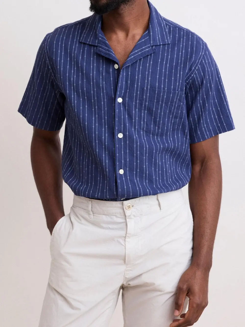 Casual Soft And Comfortable Dark Blue Shirt