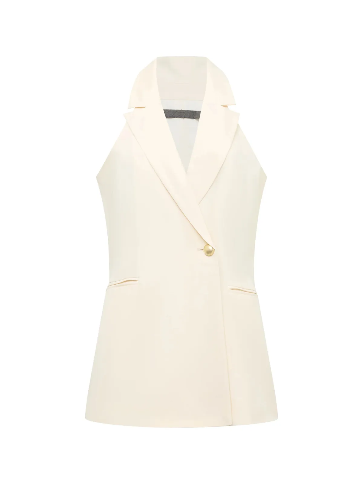 Slim Fit Business Style Sleeveless Vest Jacket