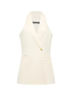 Slim Fit Business Style Sleeveless Vest Jacket