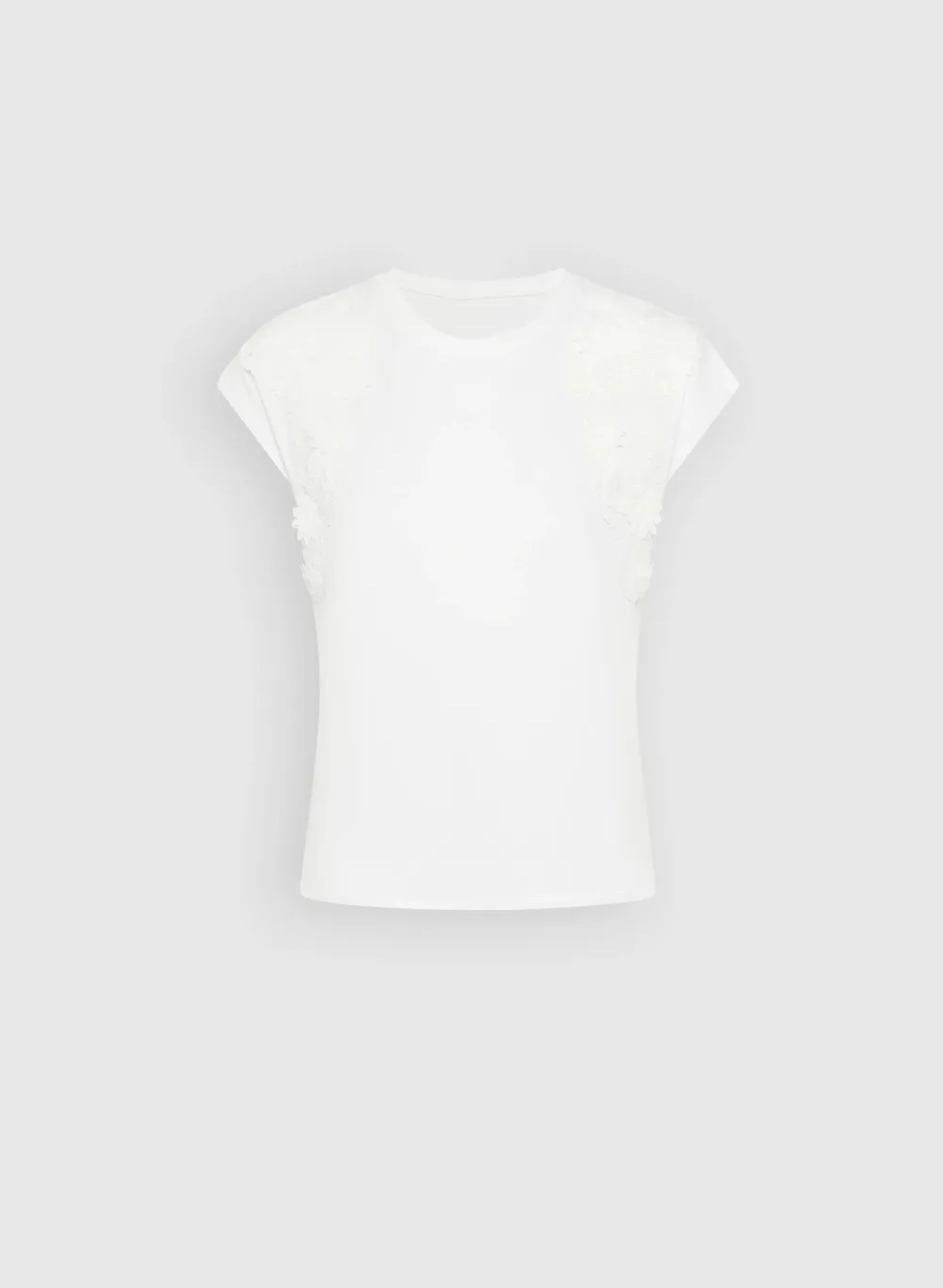 Lace-Trimmed T-Shirt