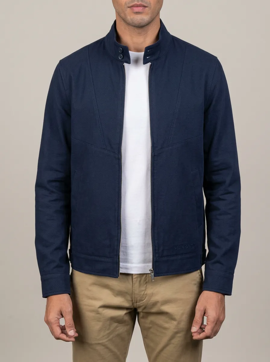 Stand Collar Zip Jacket