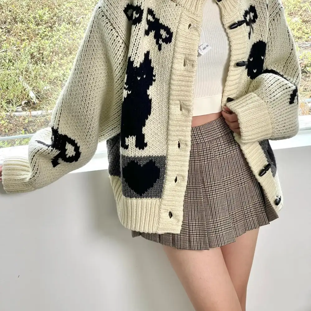 Printed Graphic Cardigan