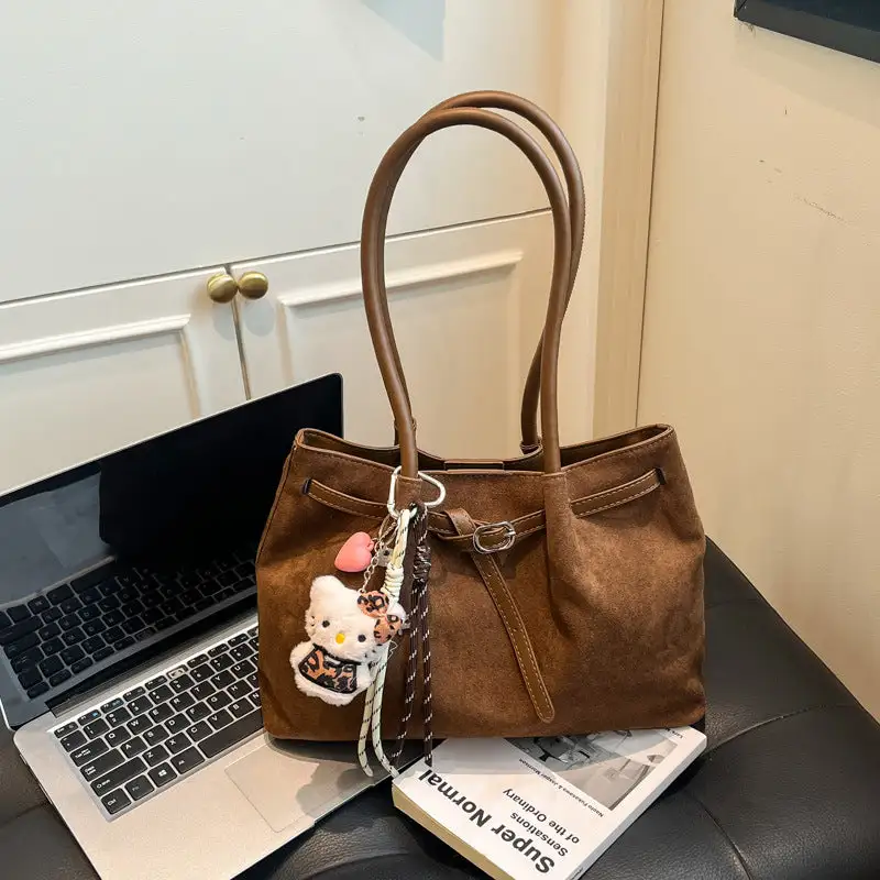Suede Hobo Bag