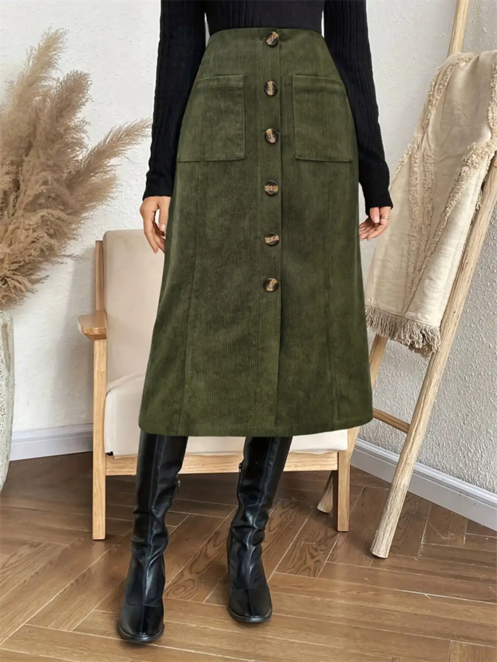 Pocket Pocketed Skirt