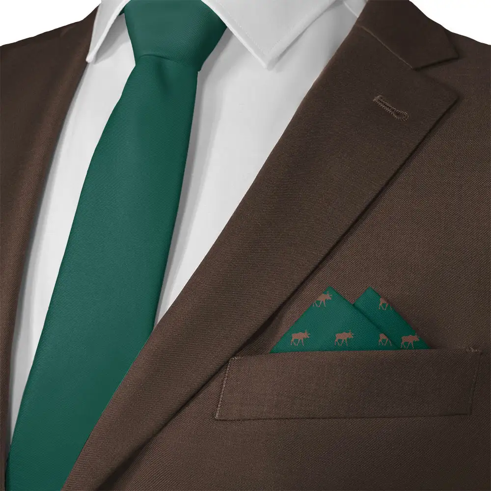 Crisp Timeless Animal Motif Pocket Square