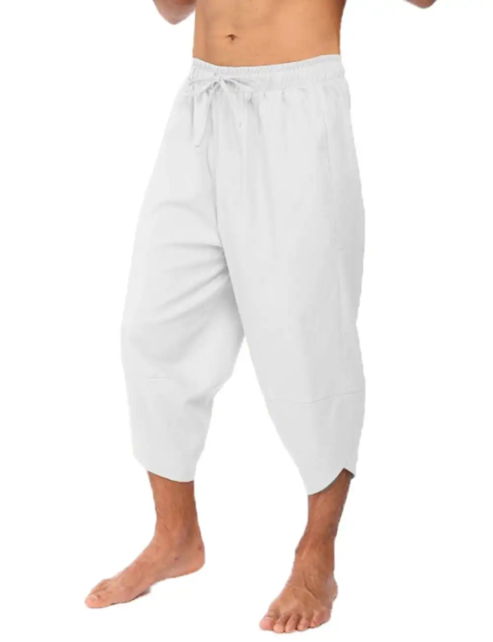 Linen Shorts Yoga Trousers