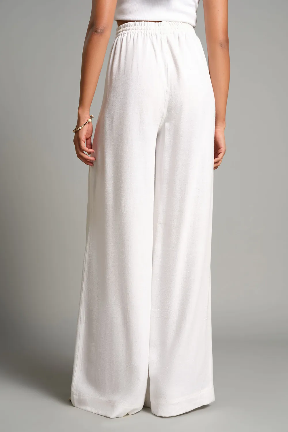 Casual Style Wide-Leg Pants