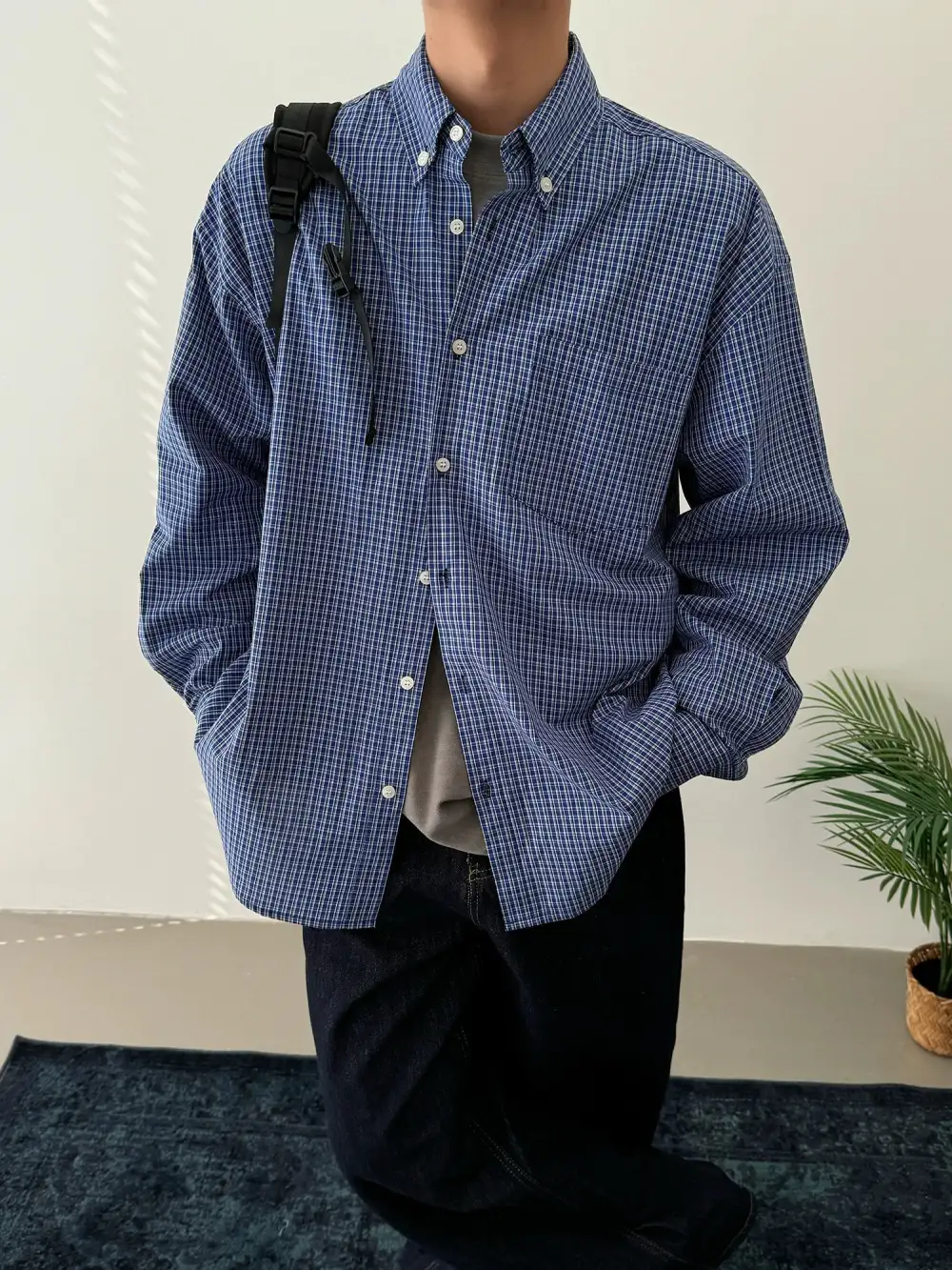 Mini Plaid Pattern Shirt