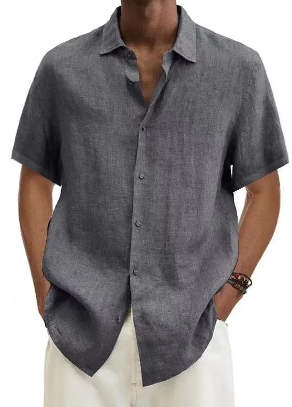 Easy Fit Short Sleeve Button Front Shirt