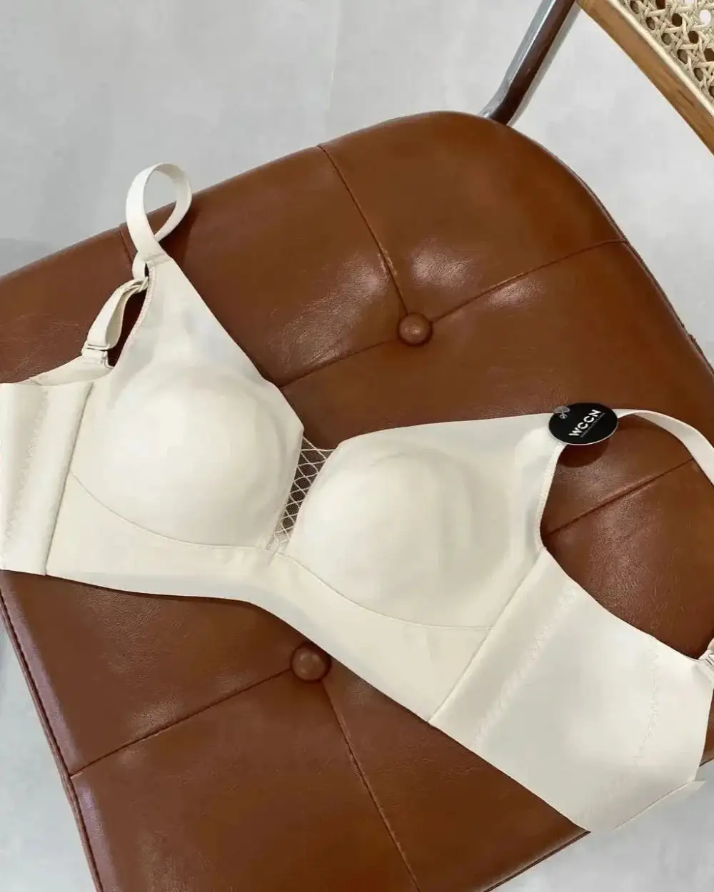 Soft Cup Bra with Decorative Mesh