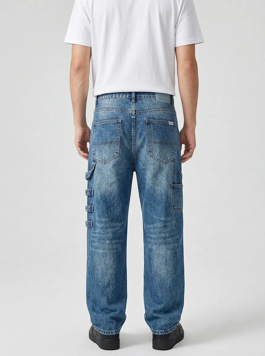 Unisex Art-Inspired Streetwear Graffiti Jeans