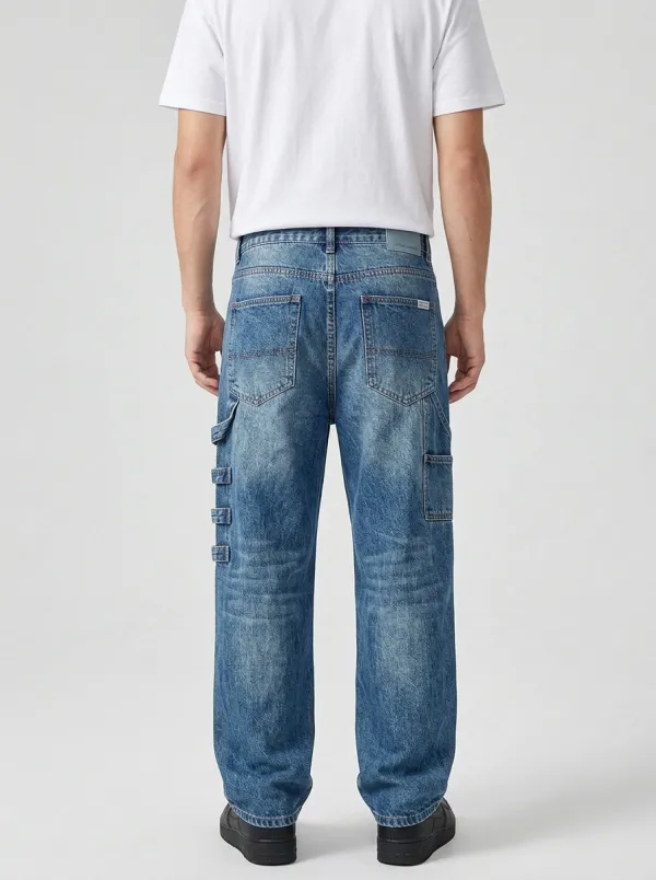 Unisex Art-Inspired Streetwear Graffiti Jeans