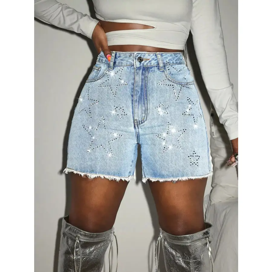 Weekend Raw Hem Denim Shorts
