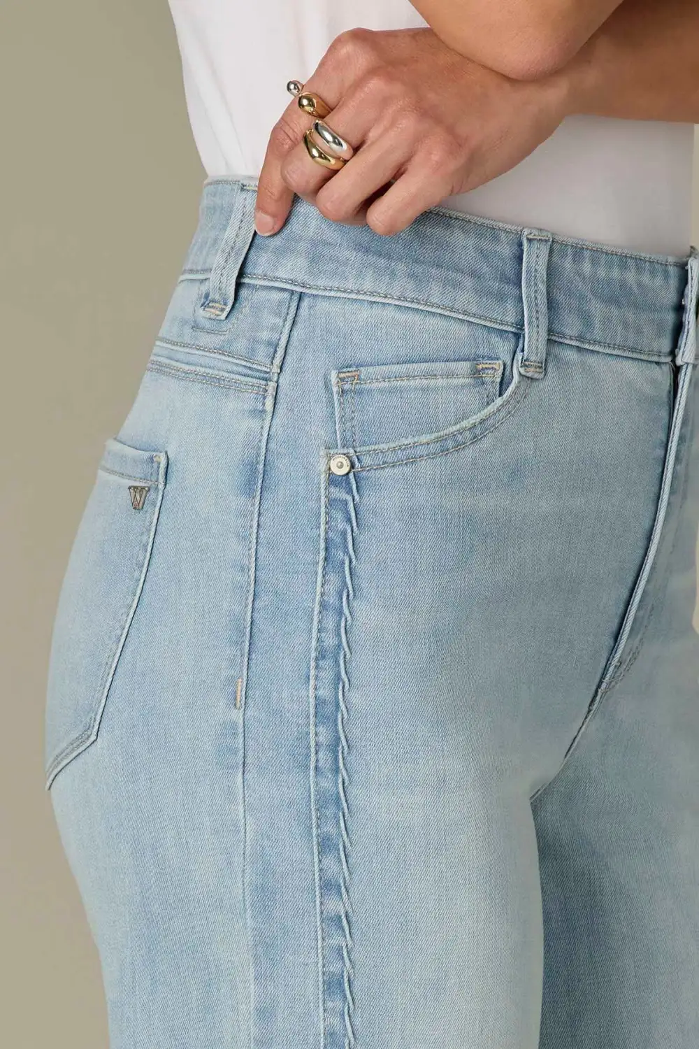   Petite Wide Leg Jeans Double Side