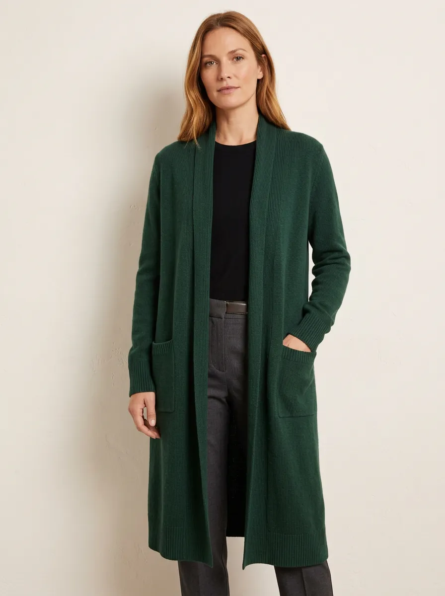 Women's Classic Ribbed Knit Cardigan