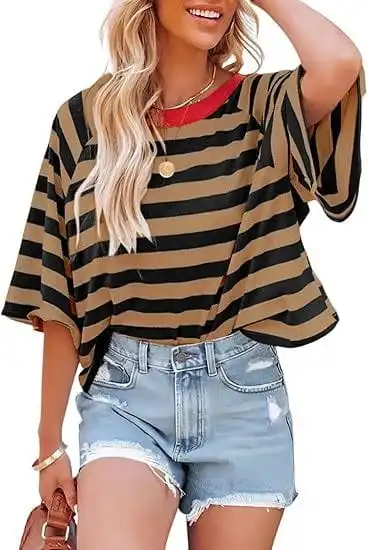 Cozy Striped Cozy T-Shirts