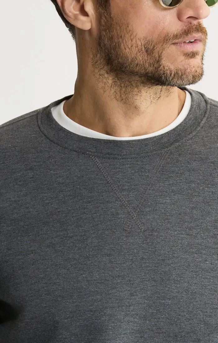 Sherpa Lined Soft Touch Fleece Crewneck