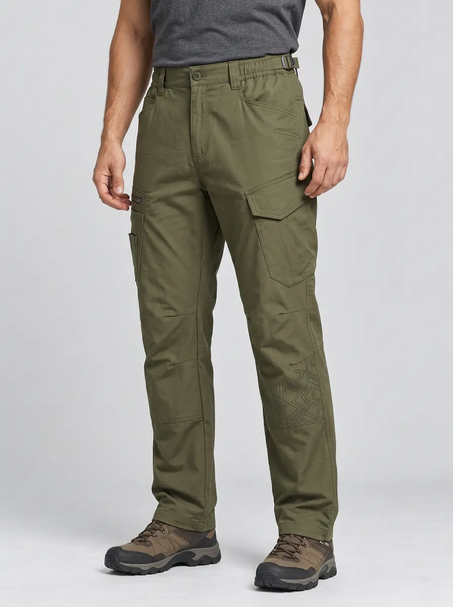 Tactical Outdoor Geometric Pattern Cargo Pants