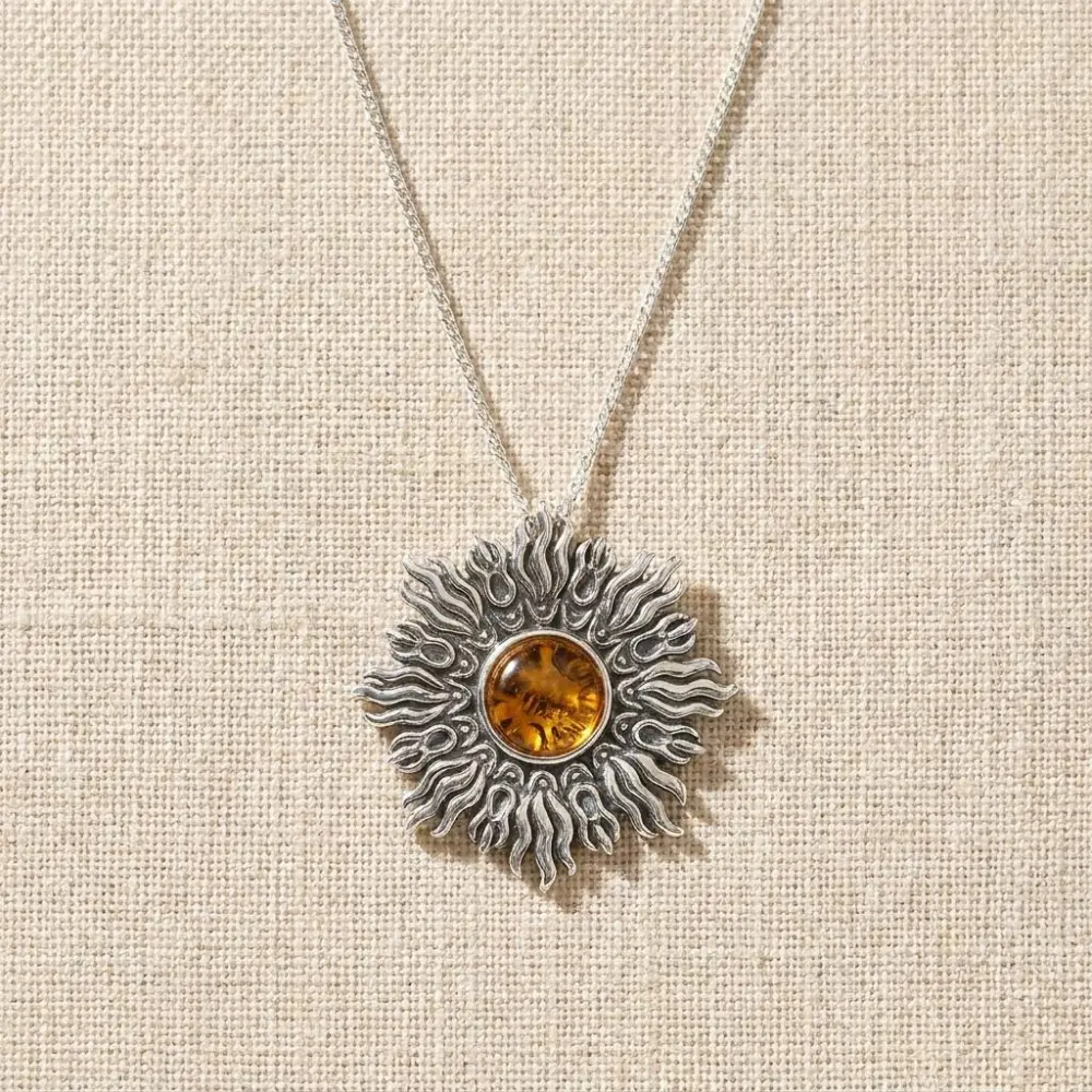 Bismuth Sun Necklace