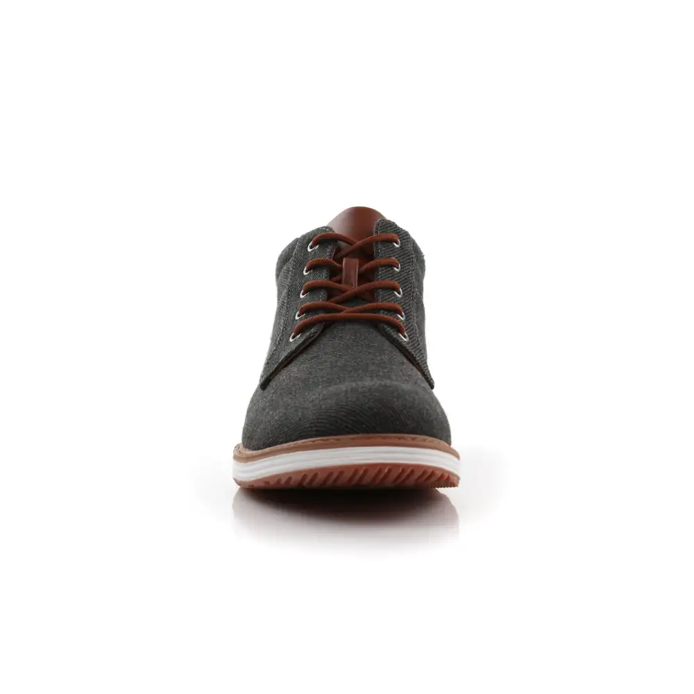 Faux-Suede Suede Lace-Up Chukka Boots