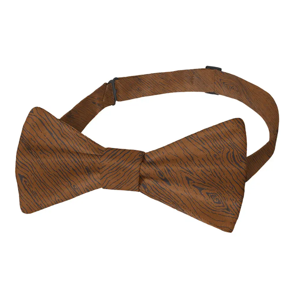 Woodgrain Pattern Bow Tie