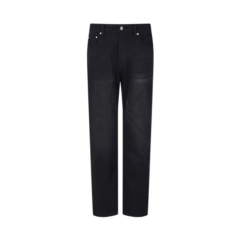 Straight-Leg Light-Wash Jeans