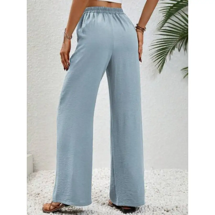 Easy Wide Leg Drawstring Pants