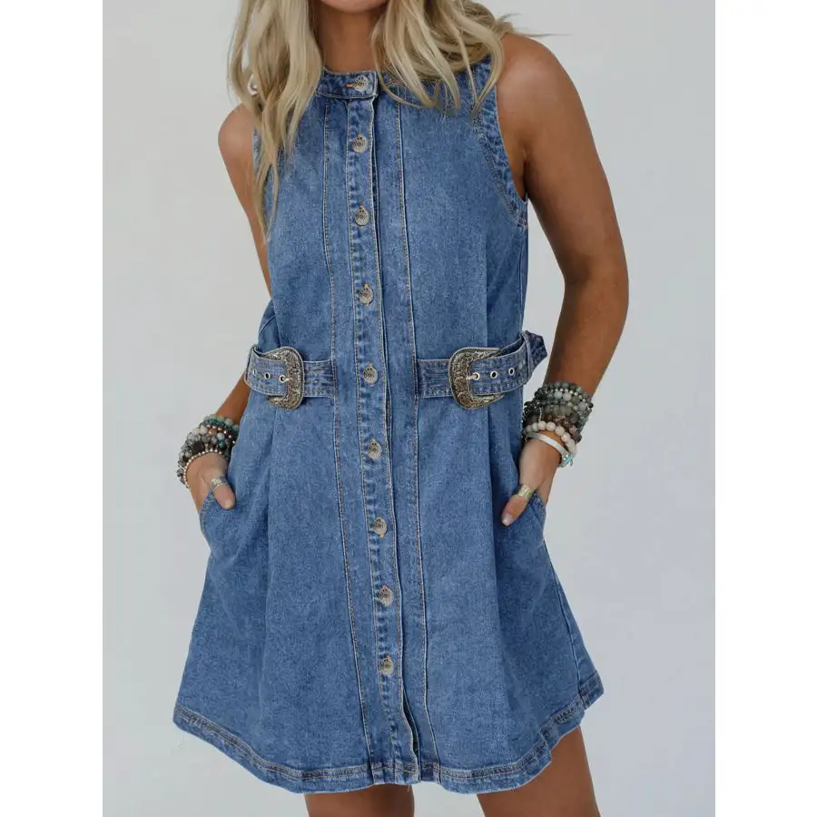 Understated Belted Casual Dress