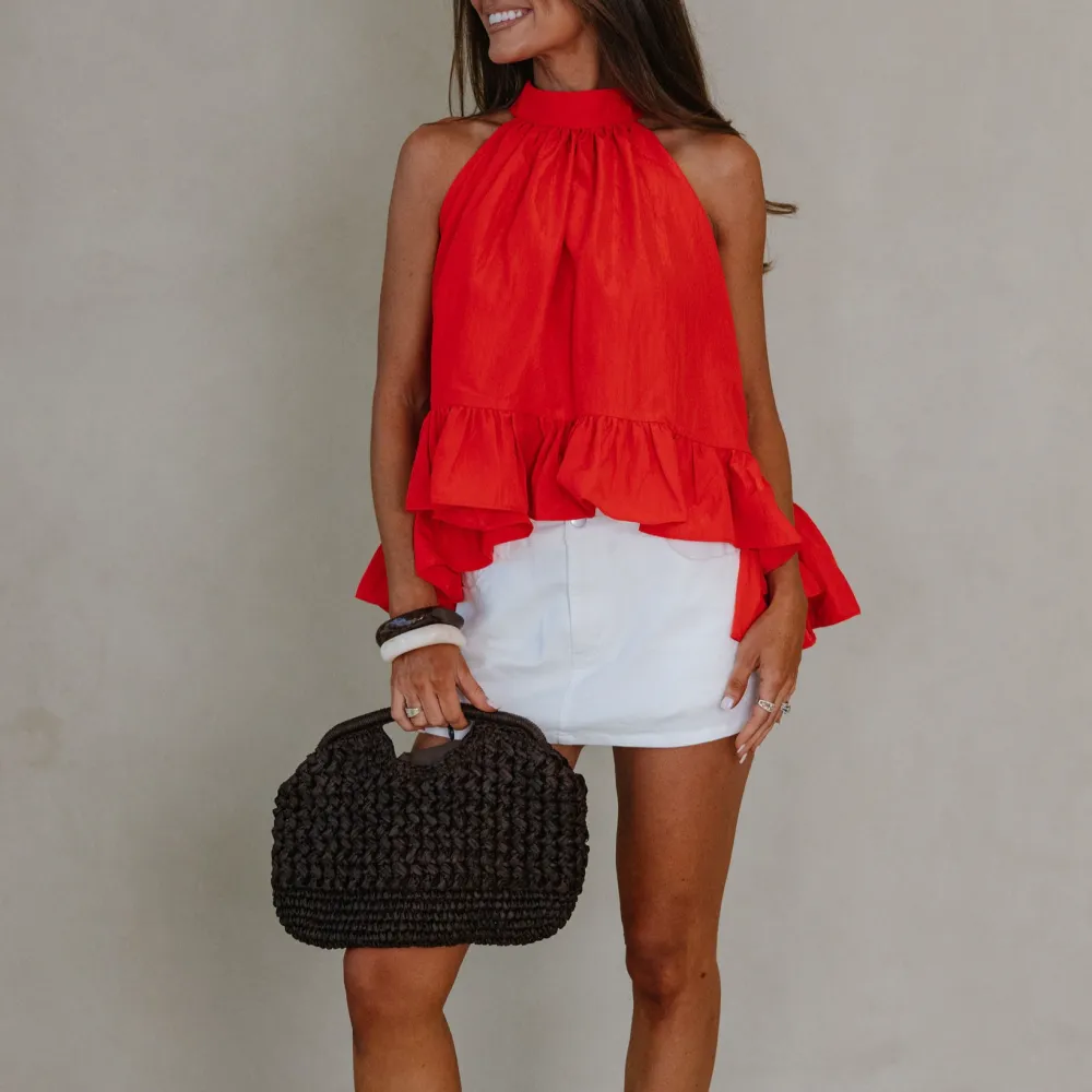 Denim Mid Rise Mini Skirt