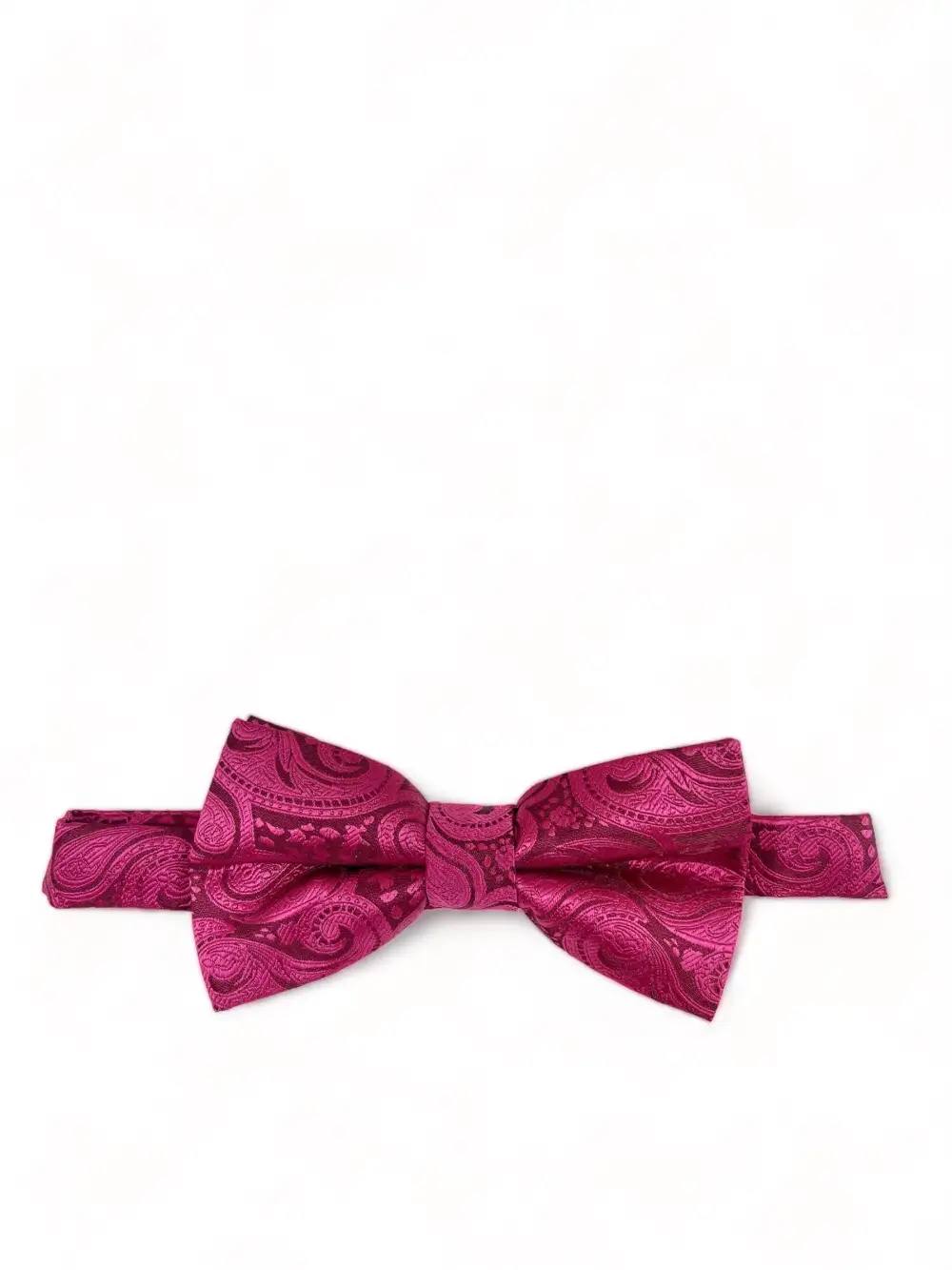 Understated Paisley Microfiber Bow Tie