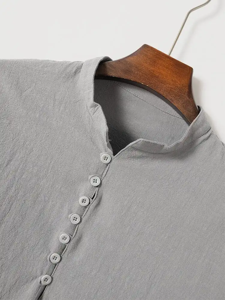 Soft Weave Cotton Linen Textured Shirt