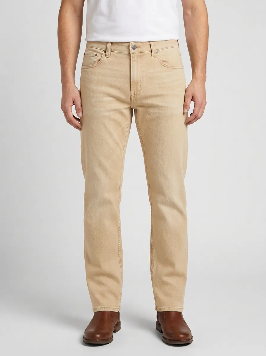 Textured Everyday Faded Jeans