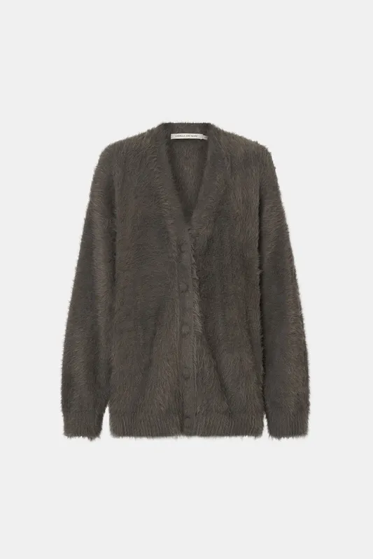 Smokey Gray Knit Cardigan