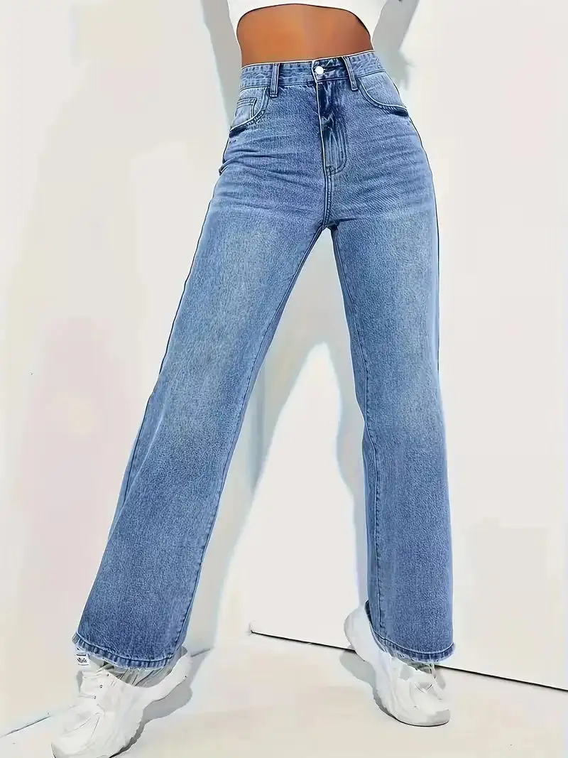 Modern High Waist Everyday Casual Jeans