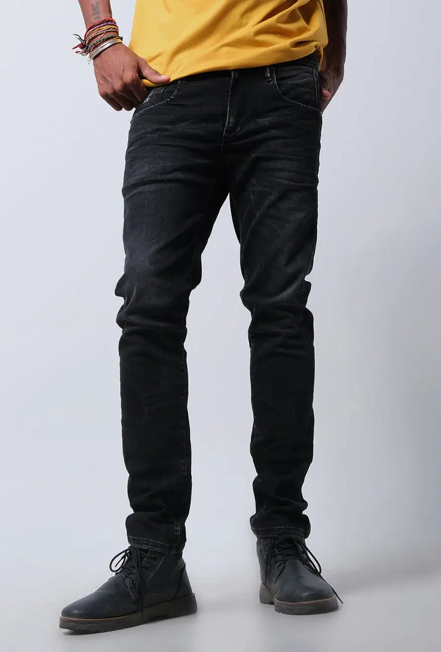 Men's Elegant Skinny Fit Denim Pants