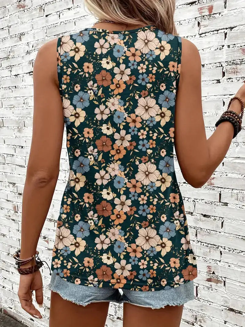 Floral Sleeveless Top