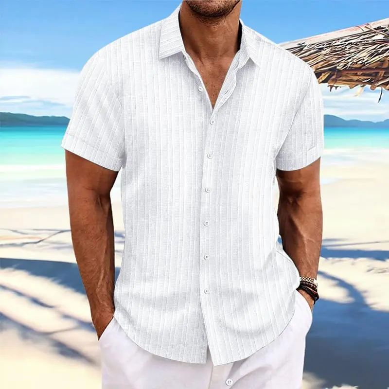 Striped Button Cotton Shirt