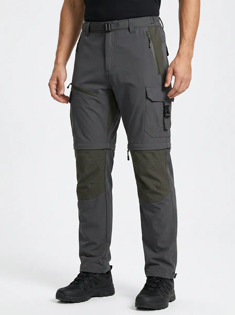 Men's Outback All-Terrain Multi-Pocket Waterproof Zip-Off Tactical Cargo Pants
