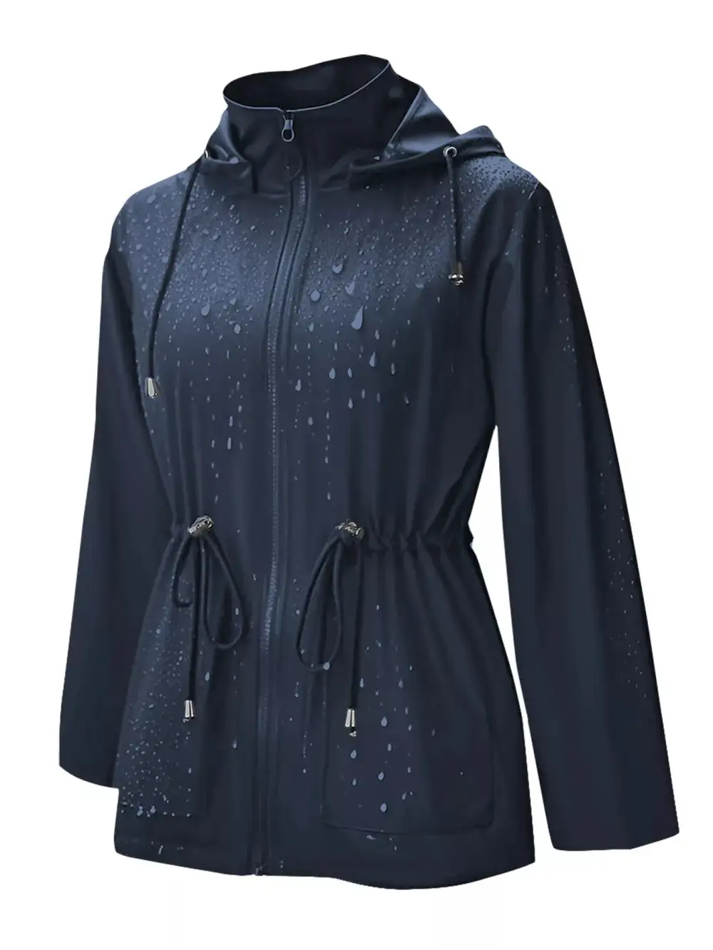 Zip Up Waterproof Hooded Outerwear